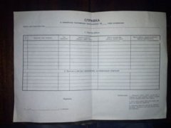 Справка о составе семьи